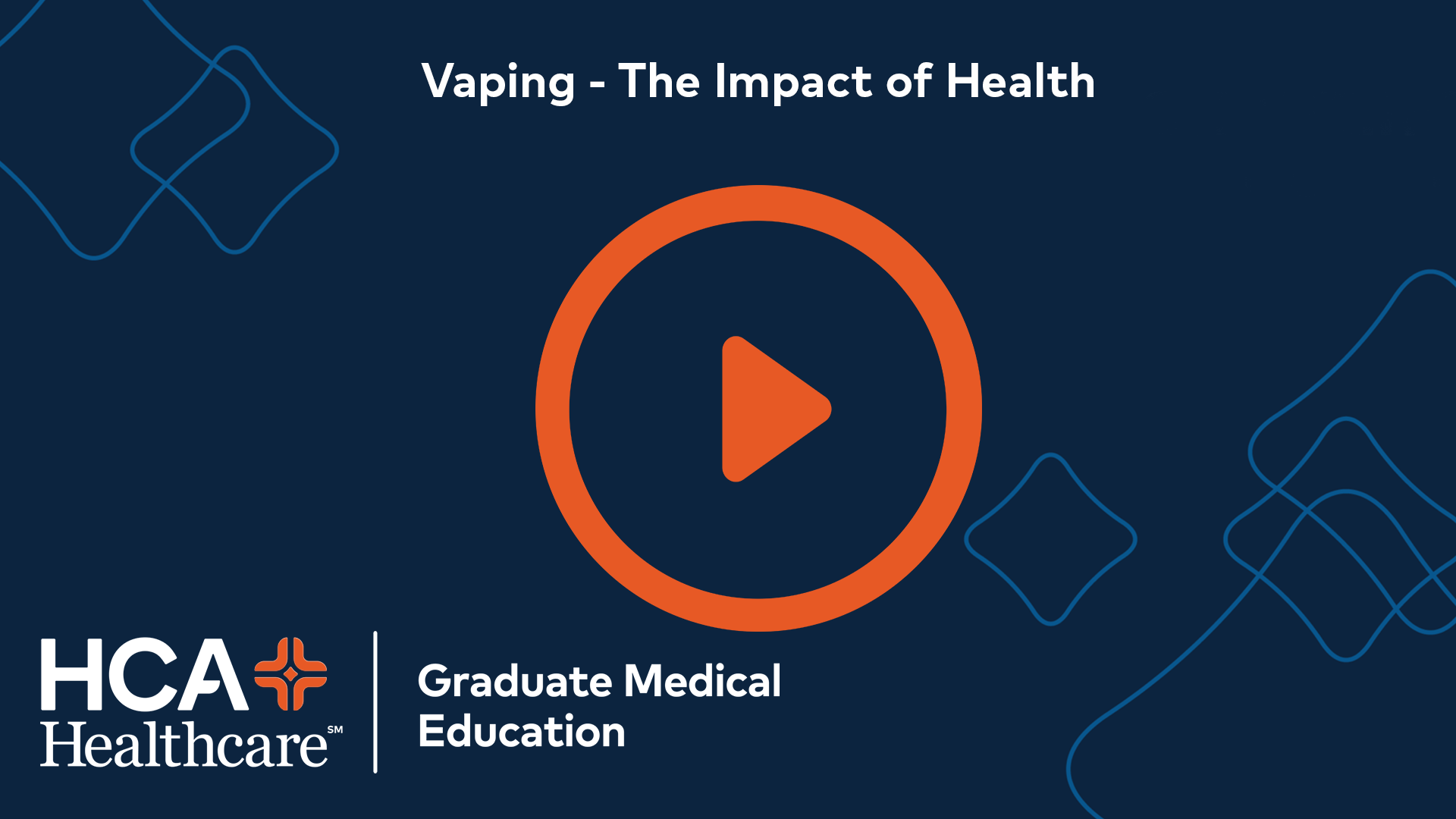 National Grand Rounds: Vaping - The Impact of Health Banner